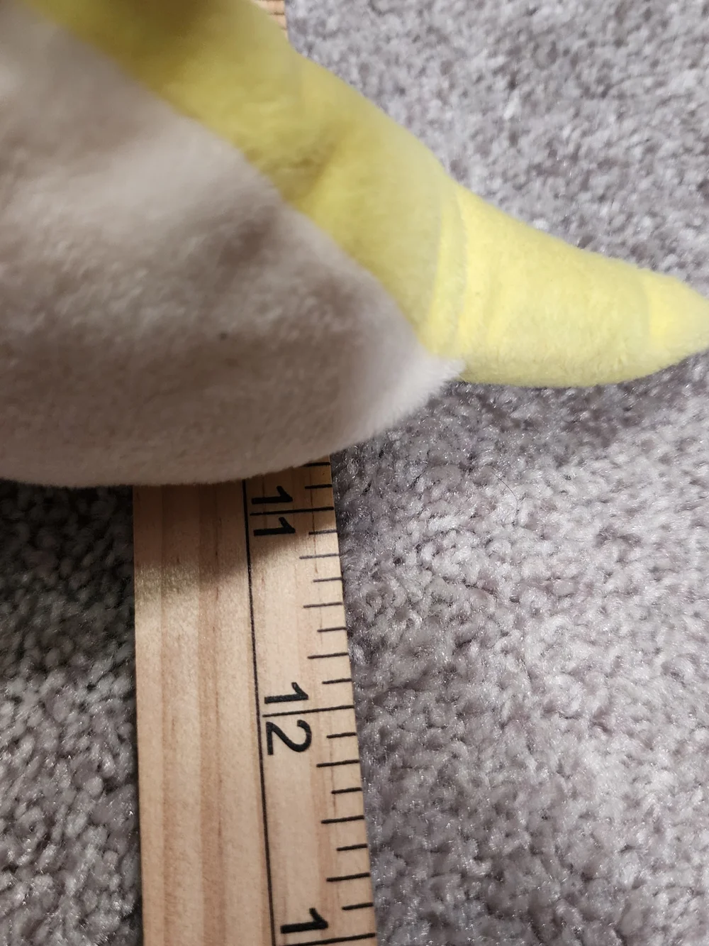 Smiling Banana Peel Plush Toy - Yellow